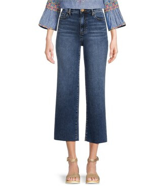 KUT from the Kloth Charlotte High Rise Fab At Fit Technique Culotte Crop Jeans - 14 | Dillard's