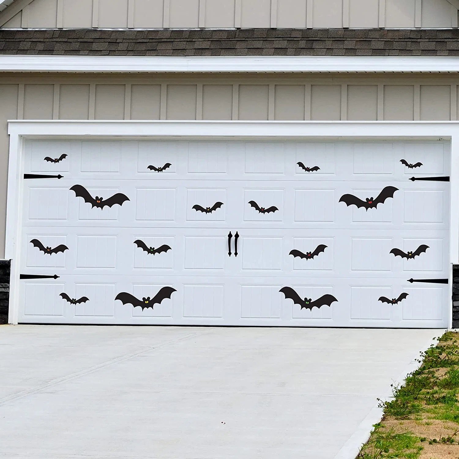 16 Piece Halloween Bats Magnets Door Mural | Wayfair North America