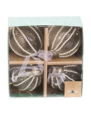 Set Of 4 Pearl Weaving Ornaments | Home | T.J.Maxx | TJ Maxx