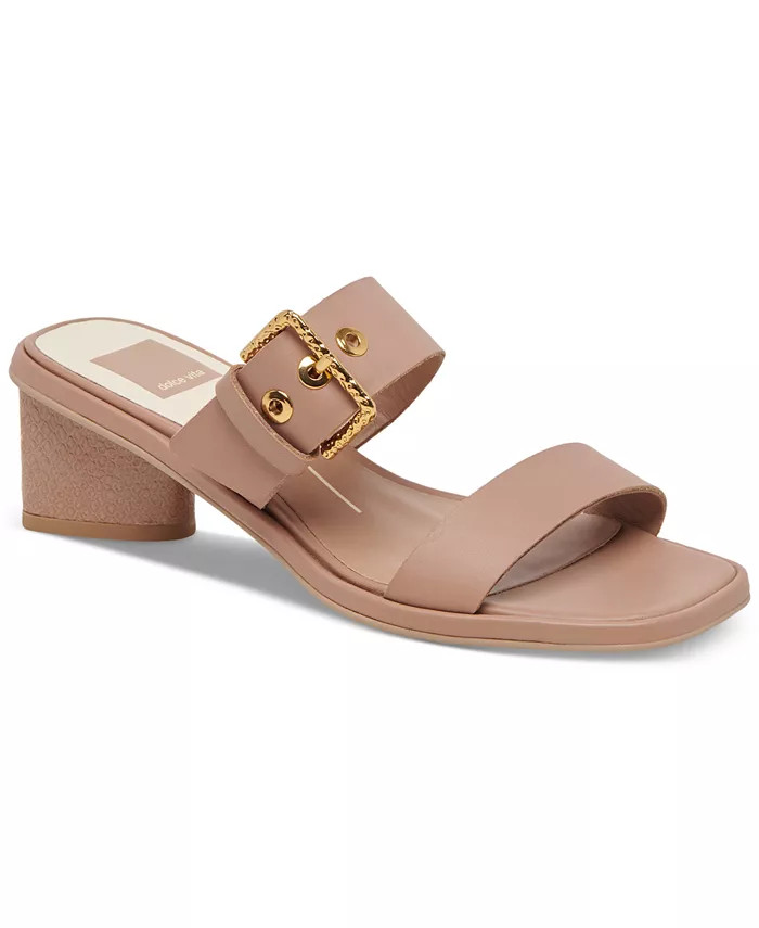 Dolce Vita Women's Riva Buckled Slip-On Block-Heel Sandals - Macy's | Macys (US)