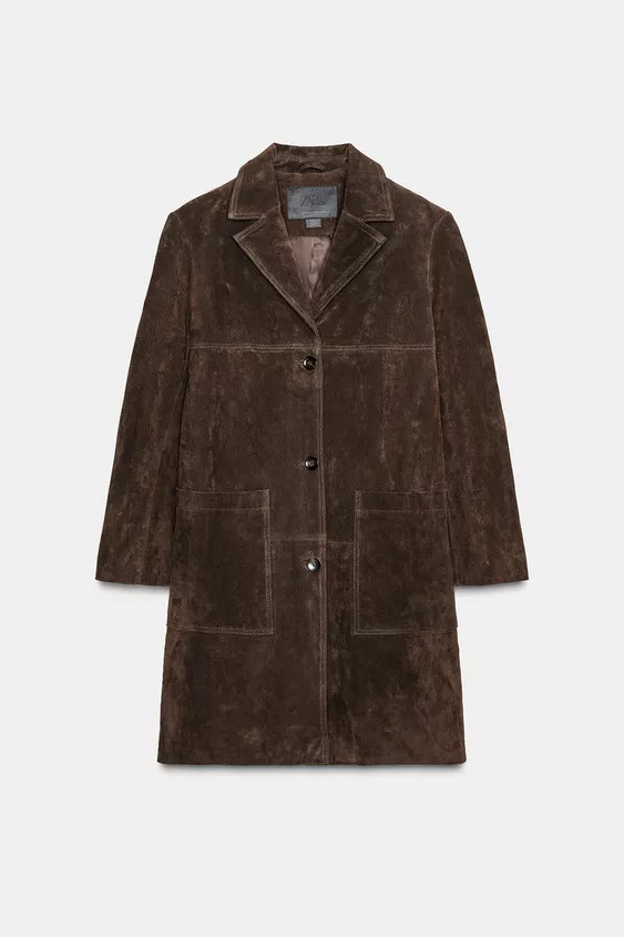 100% SUEDE COAT ZW COLLECTION LIMITED EDITION | Zara US