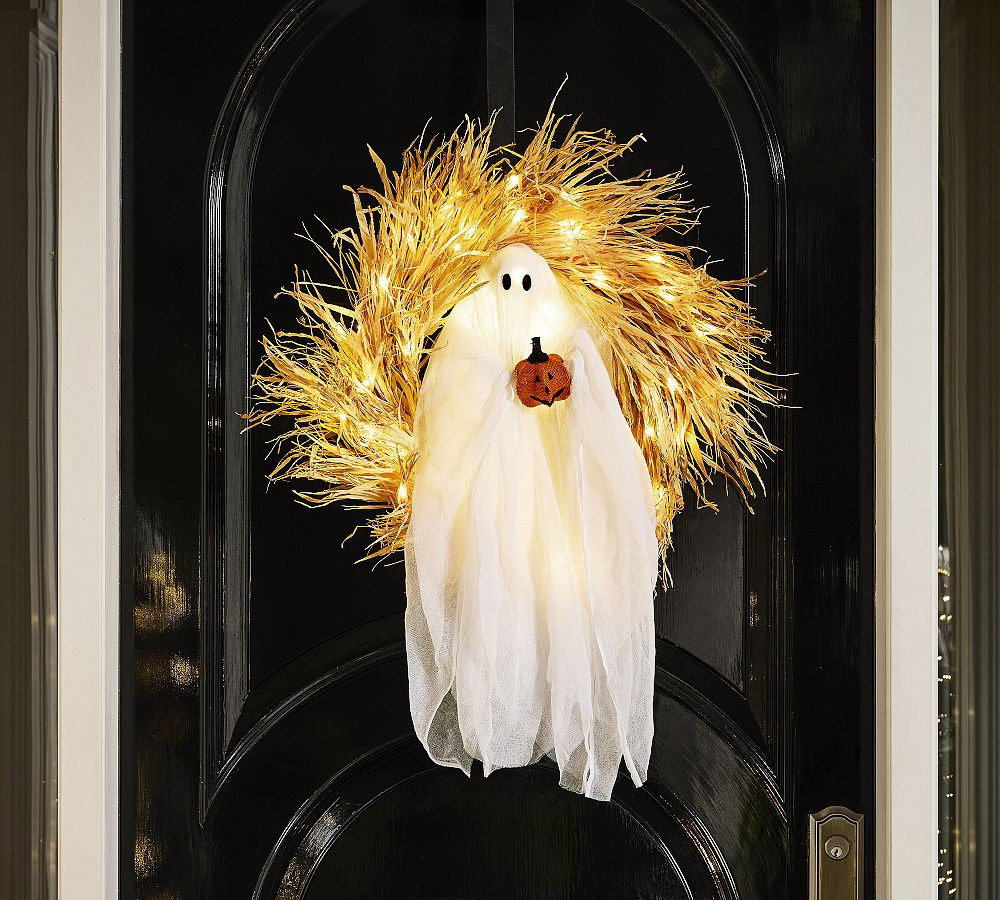 Mr. Gus the Ghost Wreath | Pottery Barn (US)