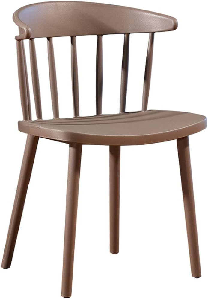 Comfortable Chair Modern Minimalist PP Plastic Dining Chair,Nordic Fashion Comfortable Backrest C... | Amazon (US)