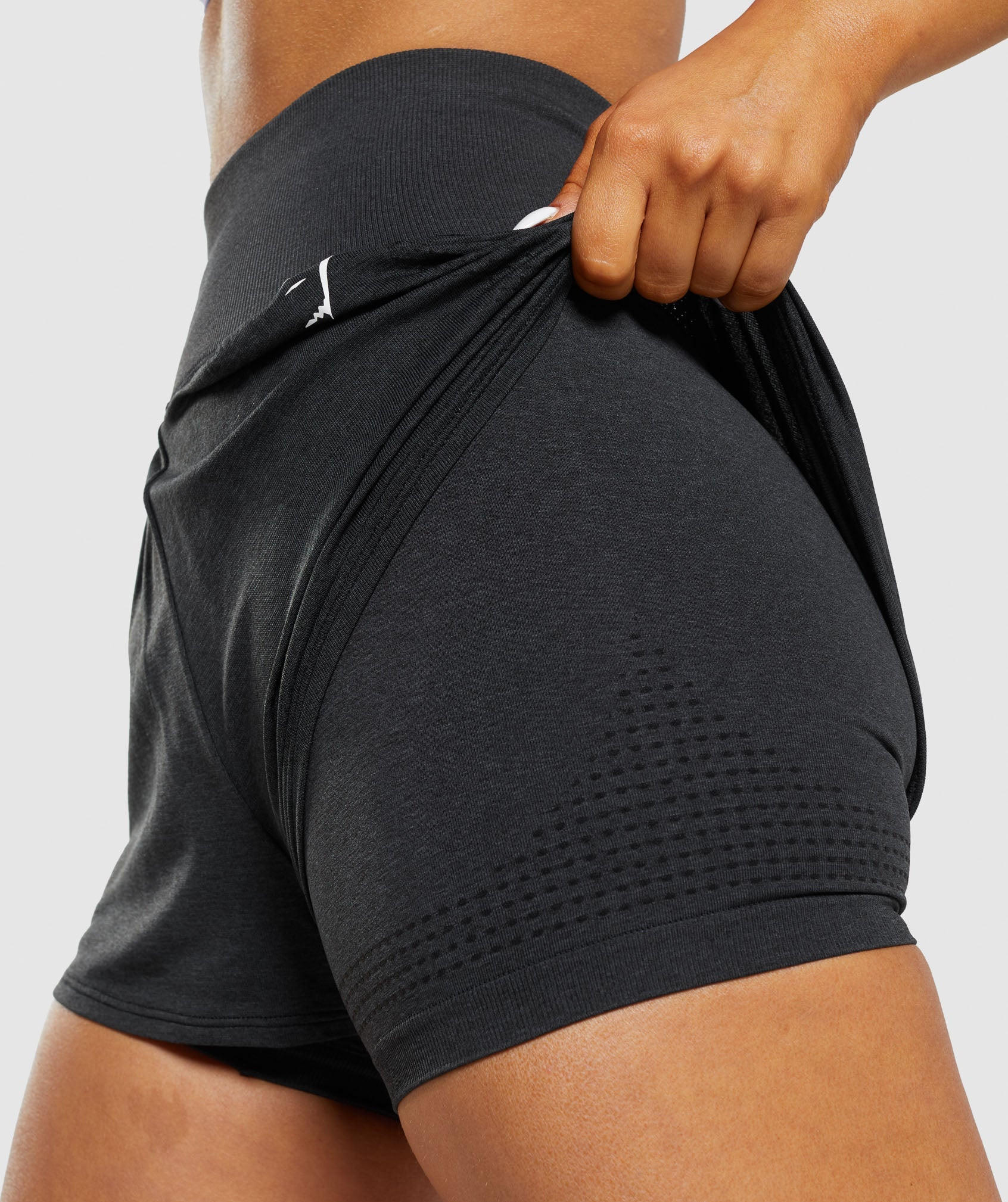 Gymshark Vital Seamless 2.0 2-in-1 Shorts - Black Marl | Gymshark US