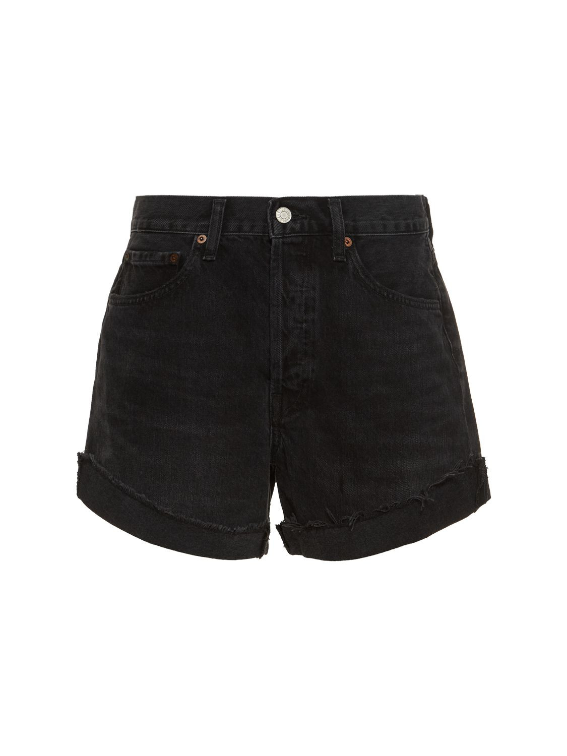 Parker Denim Cotton Shorts W/ Cuff | Luisaviaroma