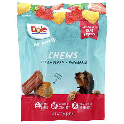 Dole for Pets, Chews, Strawberry + Pineapple, 7 oz (200 g) | iHerb