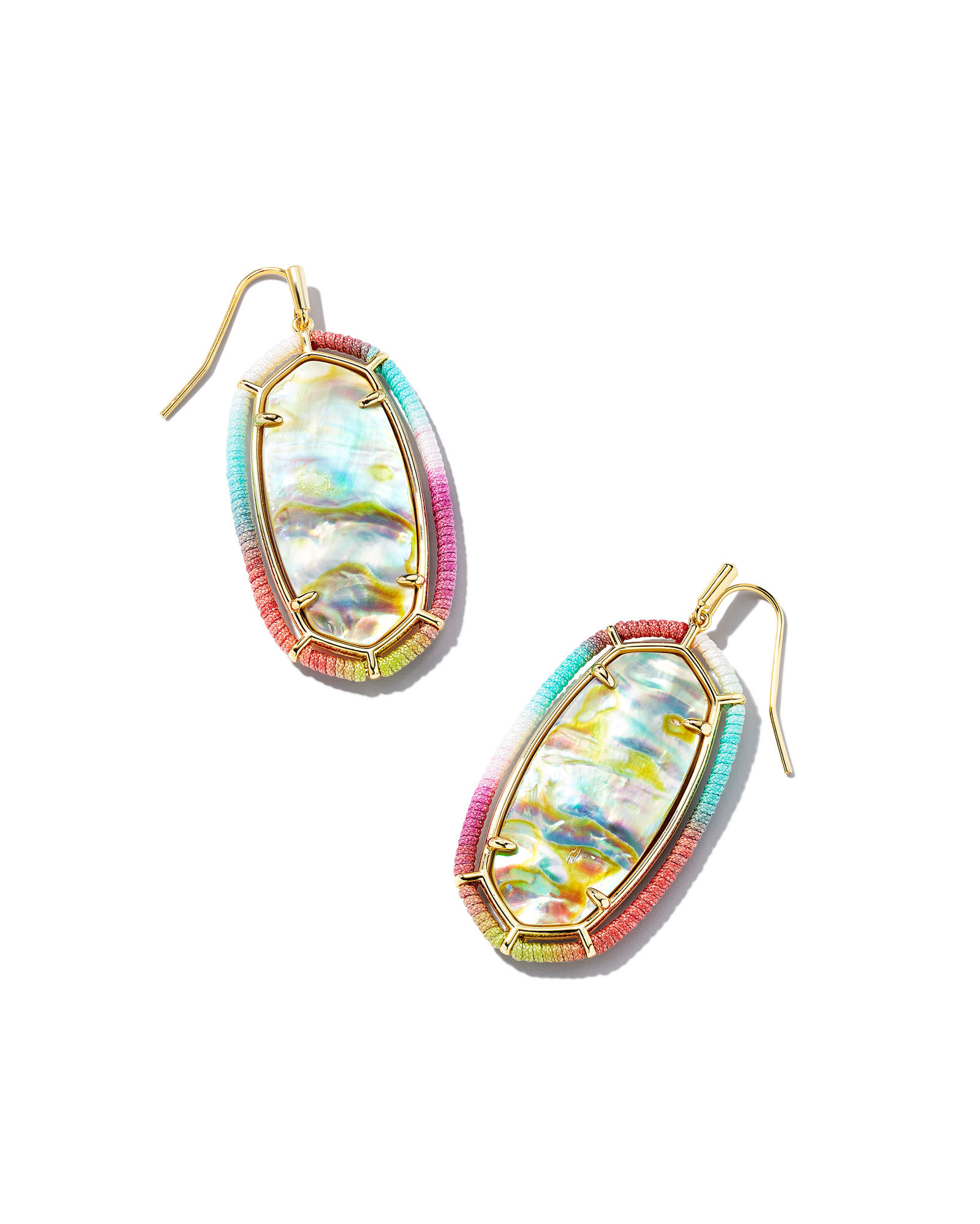 Threaded Elle Gold Drop Earrings in Pastel Mix | Kendra Scott | Kendra Scott