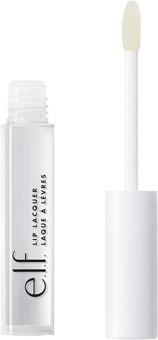 e.l.f. Lip Lacquer, Nourishing, Non-Sticky Ultra-Shine Lip Gloss With Sheer Color, Infused With V... | Amazon (US)