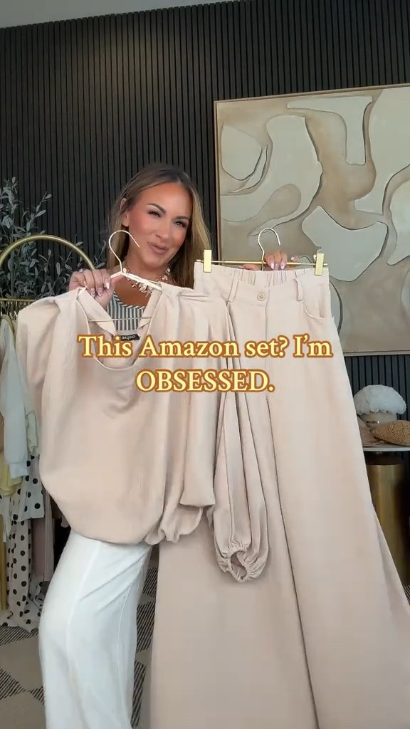 This Amazon set is giving effortlessly elegant ✨

Off-the-shoulder, wide-leg, and lightweight — this two-piece look is chic enough for date night but comfy enough for vacay vibes. Trust me, you’ll live in this one 😮‍💨

Wearing a small
I’m 5’2” | 130lbs | 34DD | 25” waist

🤍 Comes in multiple colors
🤍 Petite-friendly length
🤍 Can mix & match the top with denim too

#AmazonFashion #afflaite #PetiteStyle #grwm #SummerOutfitInspo #NeutralVibes #ootd #ChicAndComfy #ootn #EffortlessStyle #summeroutfit #outfitinspo #AmazonFinds #TwoPieceSet #DateNightLook

#LTKPetite #LTKStyleTip #LTKOver40