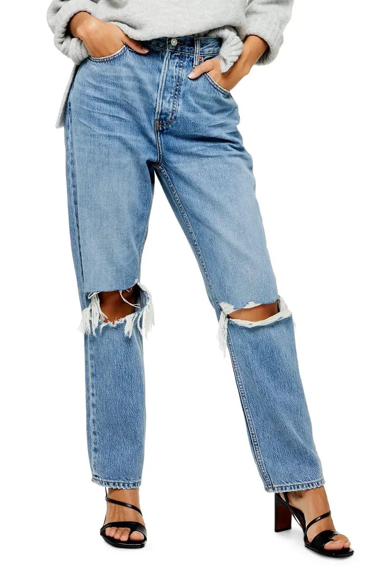 Topshop Ripped Dad Jeans | Nordstrom | Nordstrom