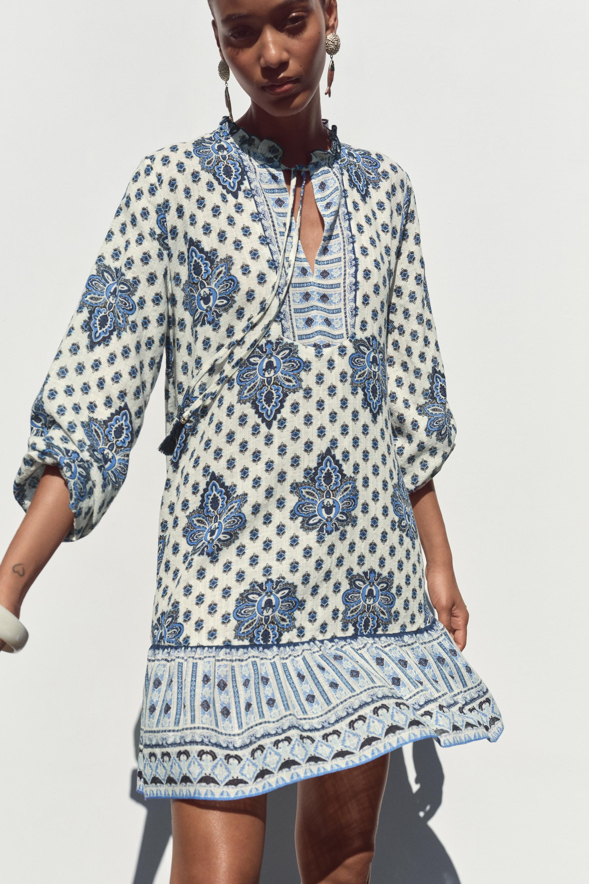 PRINTED MINI DRESS | Zara US