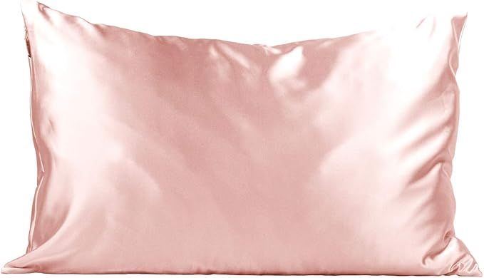 100% Satin Pillowcase, Vegan Silk Pillowcase, Standard (Blush) | Amazon (US)