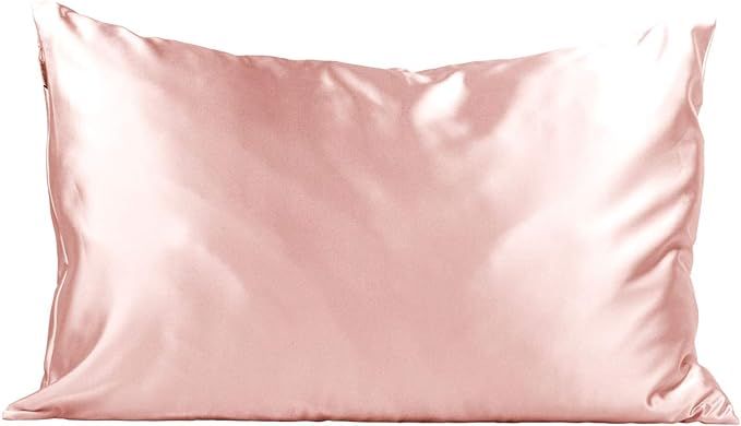 100% Satin Pillowcase, Vegan Silk Pillowcase, Standard (Blush) | Amazon (US)