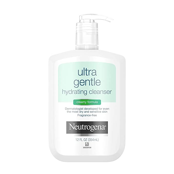 Neutrogena Ultra Gentle Hydrating Daily Facial Cleanser for Sensitive Skin, Acne, Eczema & Rosace... | Amazon (US)