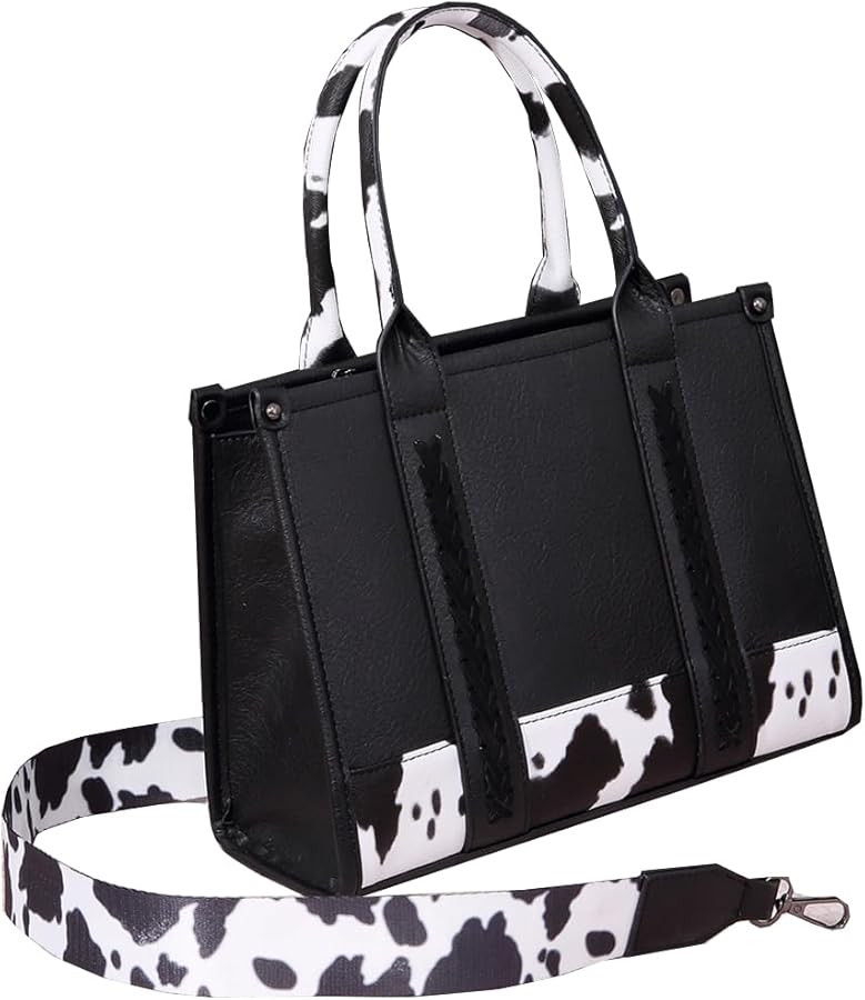 Vintage Printed Ladies Shoulder Bag & Leather Tote Crossbody Women's Bag | Amazon (US)