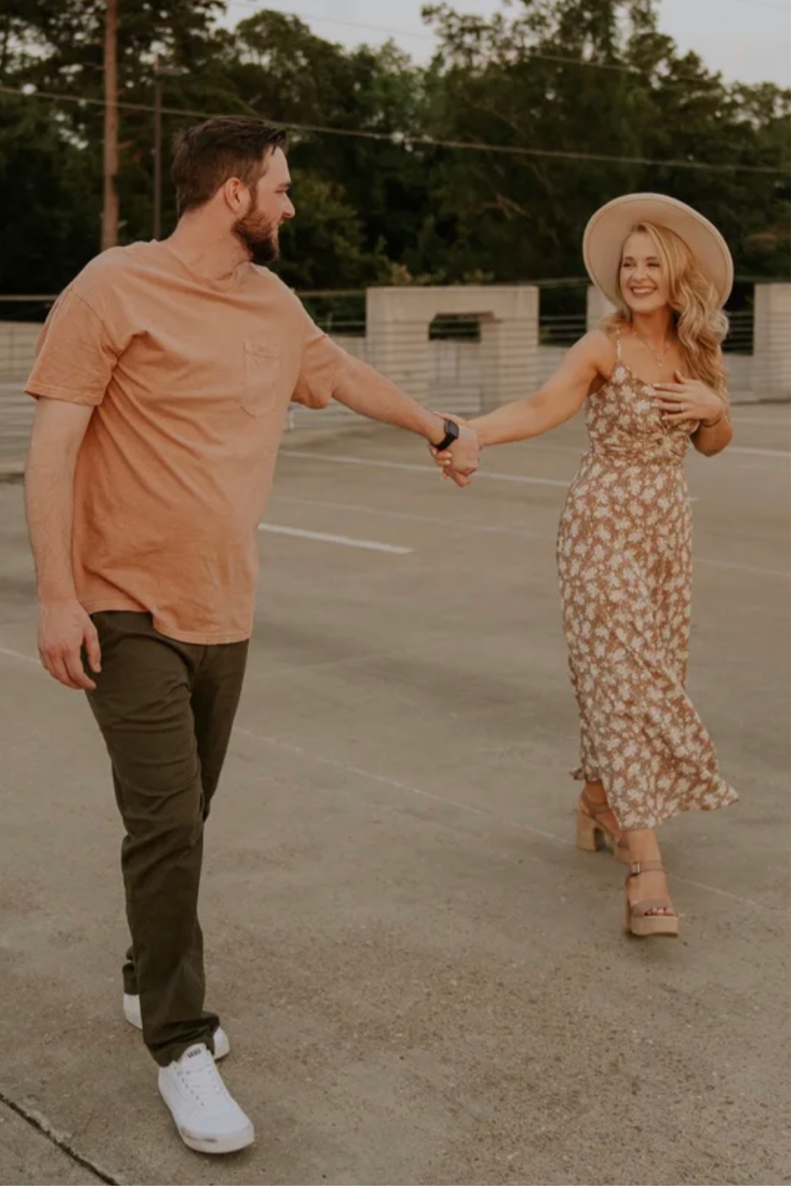 This midi dress is perfect for summer engagement photoshoot outfits!

#LTKU #LTKunder100