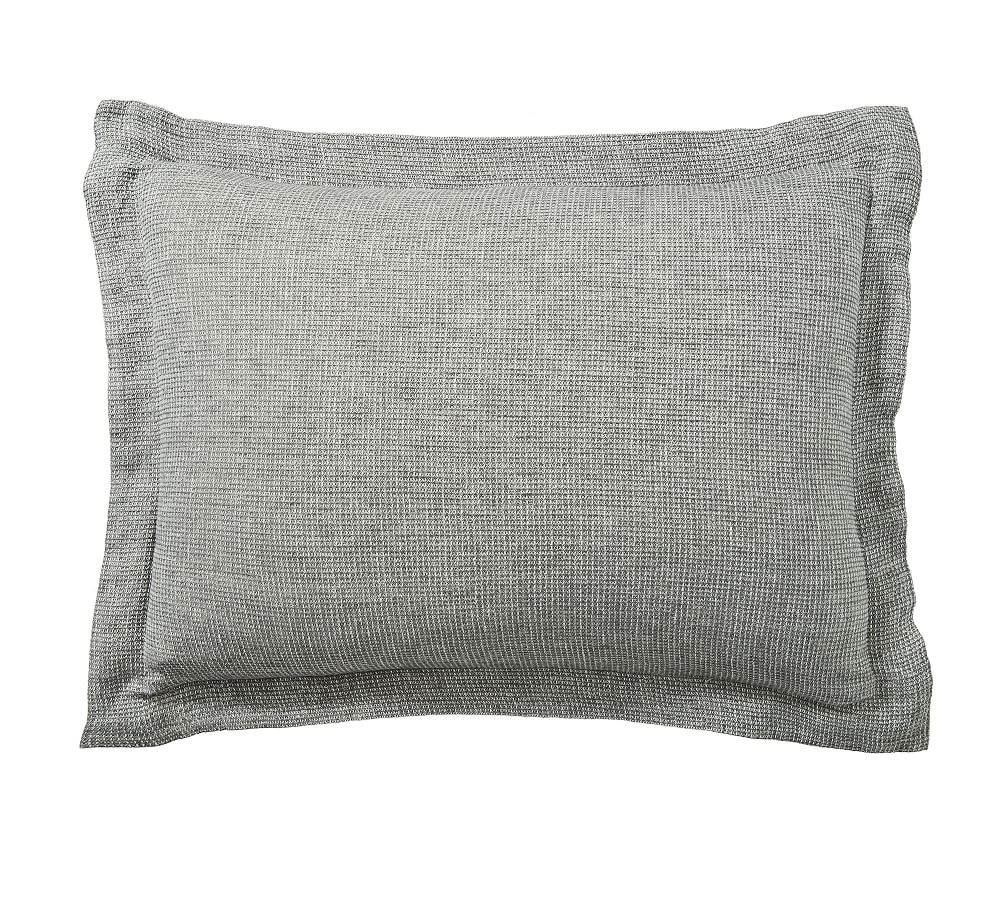 European Flax Linen Waffle Sham | Pottery Barn (US)