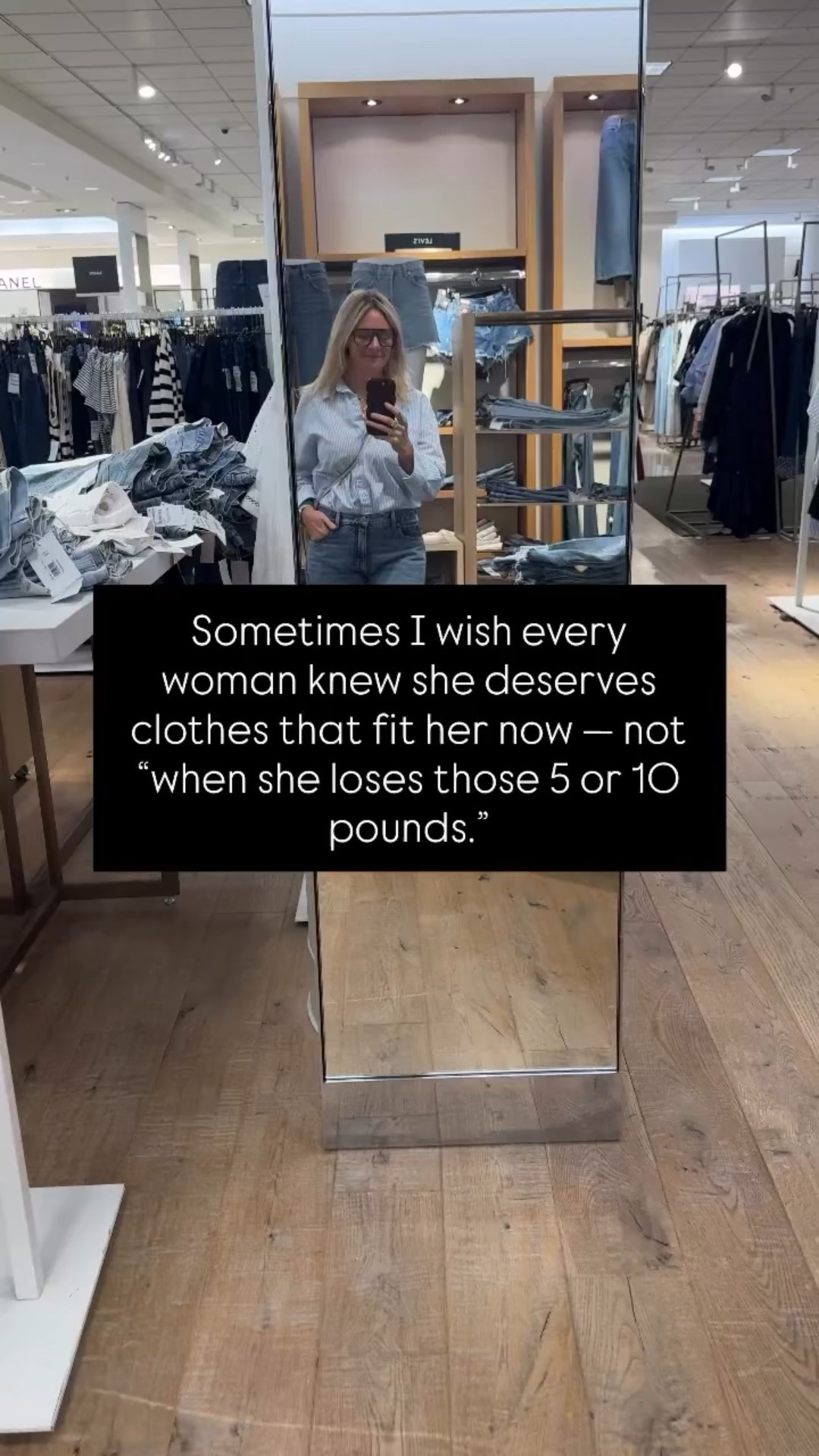 You don’t have to earn good clothes. You don’t have to “wait until.” You deserve to feel confident in your body — and in your style — right now.

If you’re ready for a wardrobe that meets you where you are, we’d love to help. 
✨ Link in bio to work with our stylists.