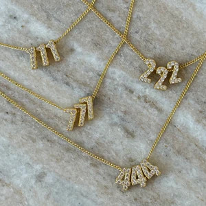 BABY ANGEL NUMBER NECKLACE | EP JEWELS 