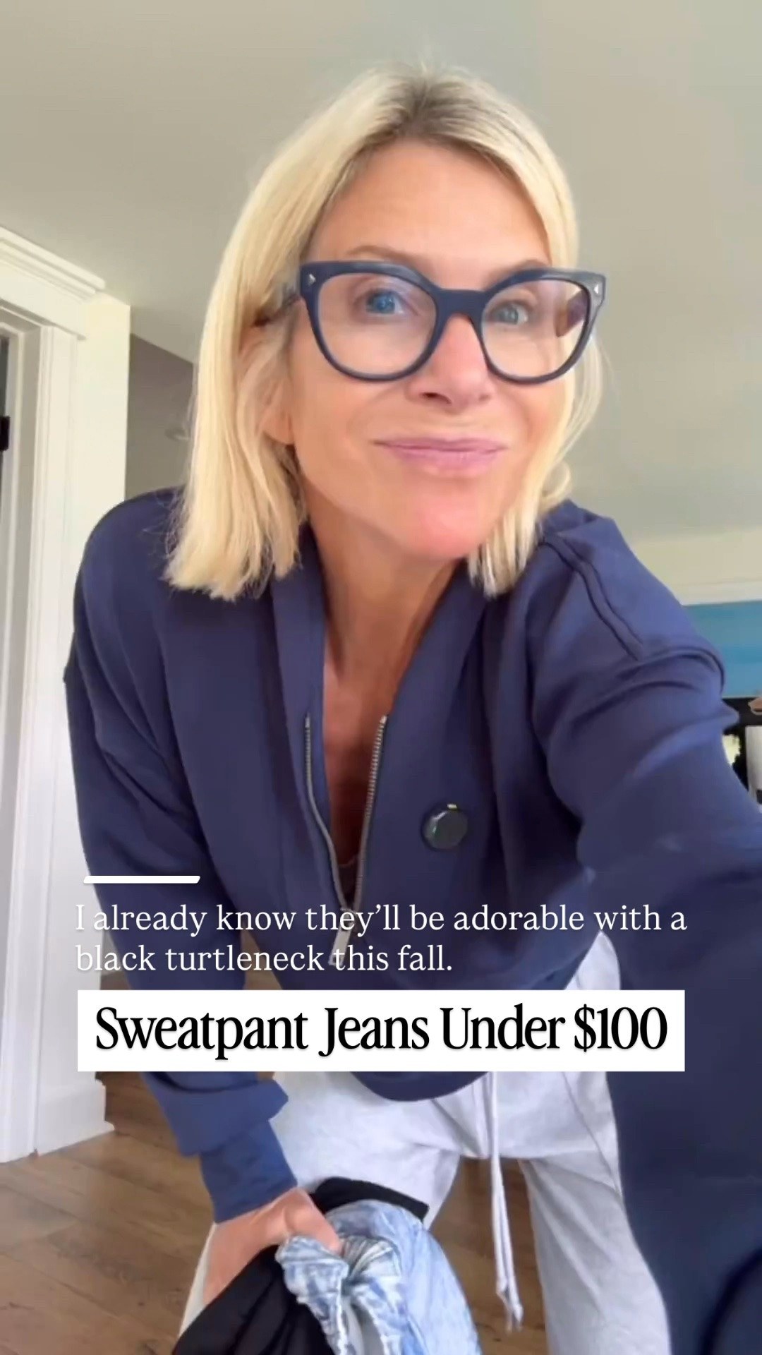 These sweatpant jeans are the best of both worlds! They have the relaxed comfort of your favorite sweats with the polished look of denim. Under $100 and so easy to style—I already know they’ll be adorable with a black turtleneck this fall. Stay tuned for the try-on!

👩‍💻 LTK PRO TIPS
❤️ Heart = Support my posts ;-)
🔖 Save = Get sale & restock alerts for the things you love!
📋 Lists = Keep favorites organized (List ideas: Christmas, Birthdays, and Vacations!)
📲 Share = Send lists and products to a friend (or your daughters like me).
💬 Comment = Ask me anything, and I’ll answer. ;-)

#LTKootd #LTKSeasonal #LTKOver40