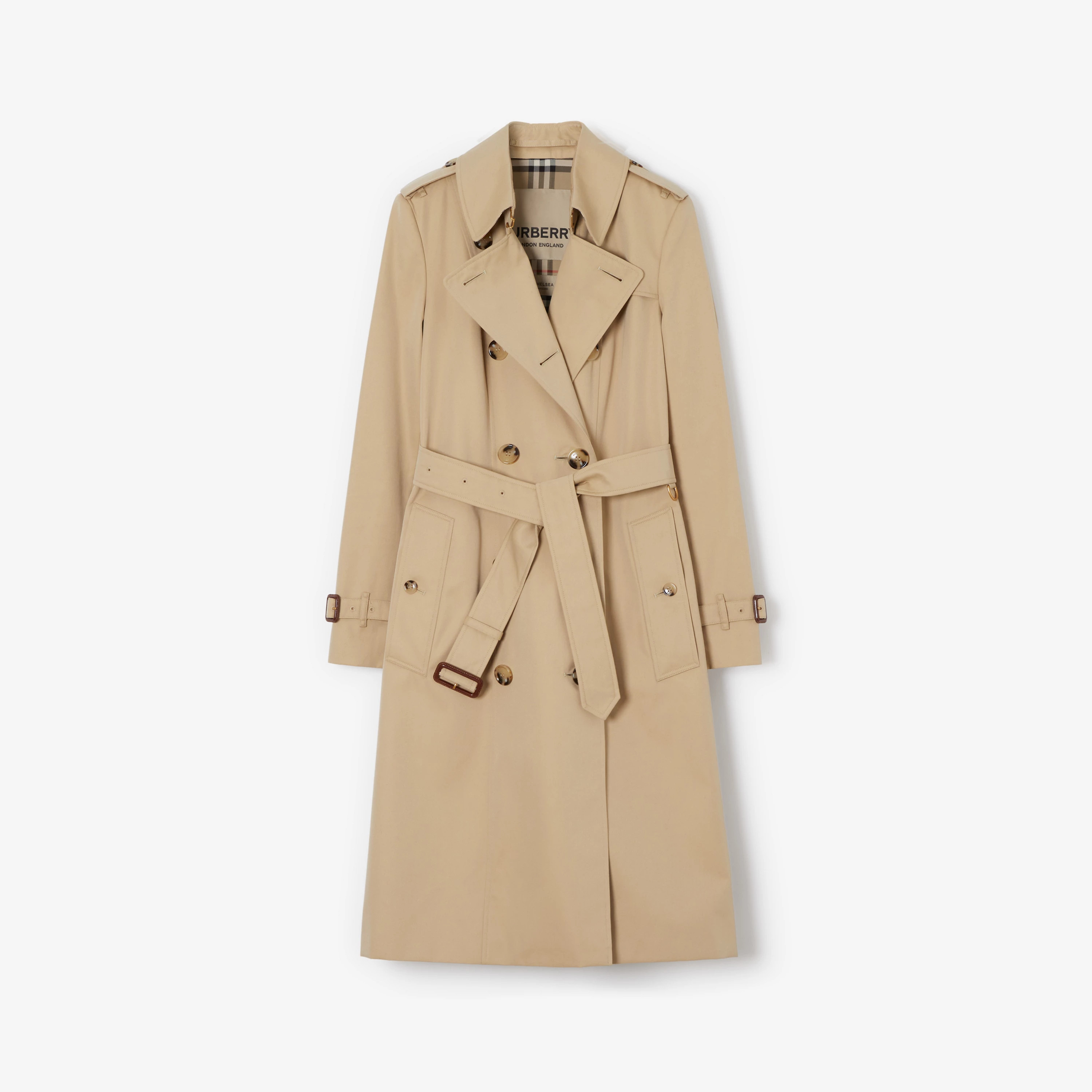 Long Chelsea Heritage Trench Coat in Honey - Women | Burberry® Official | Burberry (US)
