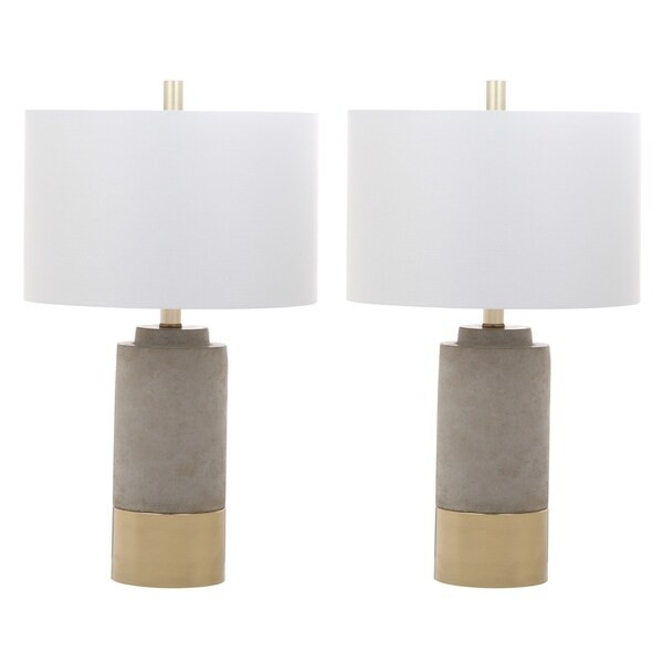 Safavieh Lighting 24-inch Brown Table Lamp (Set of 2) - 14" x 14" x 24" | Bed Bath & Beyond