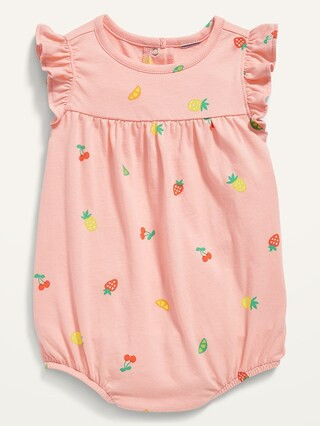 Ruffle-Trim Jersey Romper for Baby | Old Navy (US)