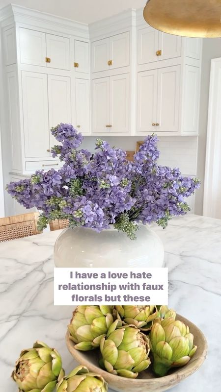 Faux lilacs and artichokes to decorate you kitchen counters or dining room

#LTKSeasonal #LTKhome #LTKFind