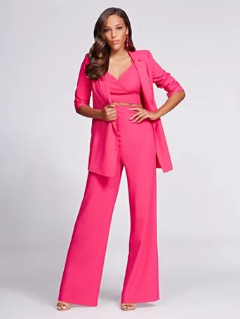 Gabrielle Union Collection - Hot Pink Two-Button Blazer | New York & Company