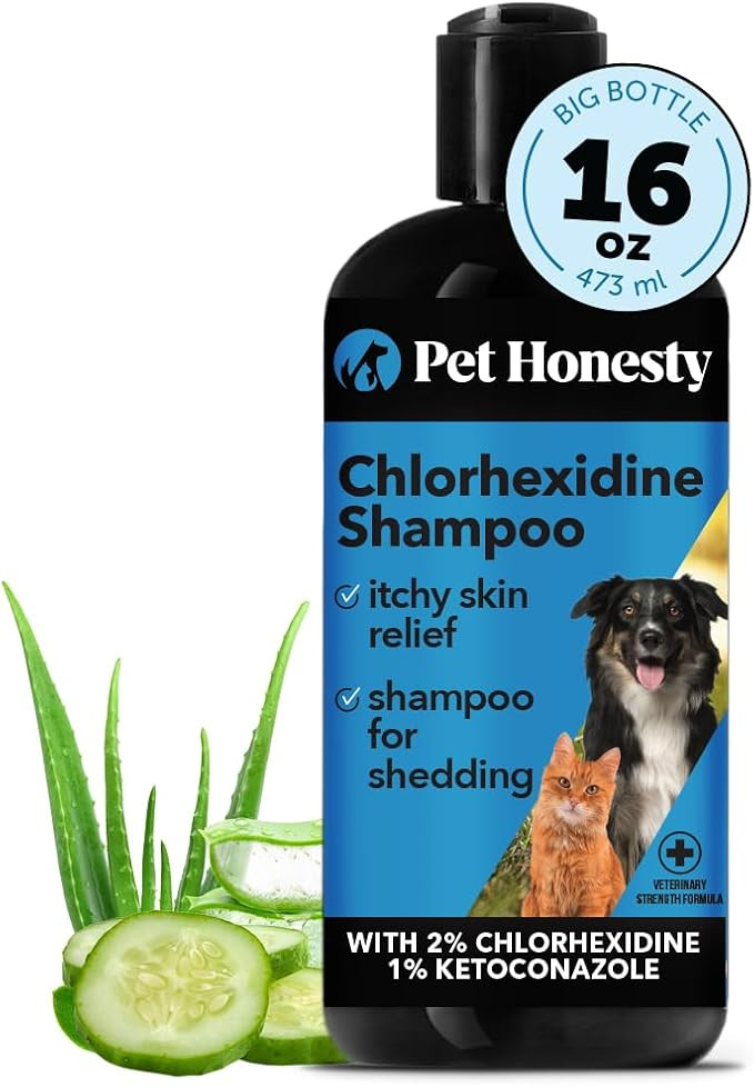 Pet Honesty Chlorhexidine Cat & Dog Seasonal Itch Relief Shampoo, for Allergies, Itching, Skin an... | Amazon (US)