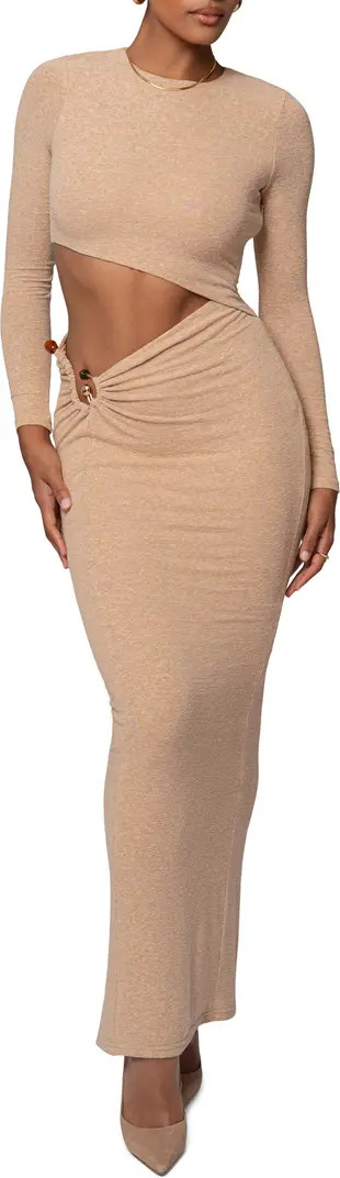 Summer Romance Cutout Long Sleeve Maxi Dress | Nordstrom