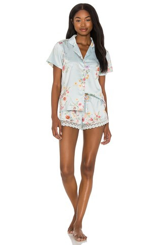 Flora Nikrooz Jolene Short Set in Ice Flow from Revolve.com | Revolve Clothing (Global)