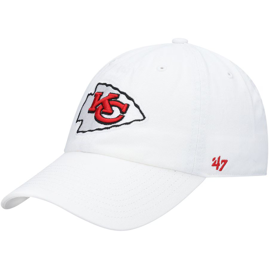 Kansas City Chiefs '47 Logo Clean Up Adjustable Hat - White | Fanatics