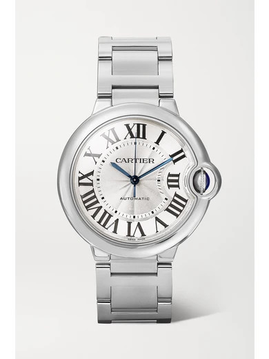 Cartier
				
			
			
			
			
			
				Ballon Bleu de Cartier 36.6mm stainless steel watch 
				$6,... | NET-A-PORTER (US)