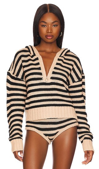 Elyse Sweater in Beige | Revolve Clothing (Global)