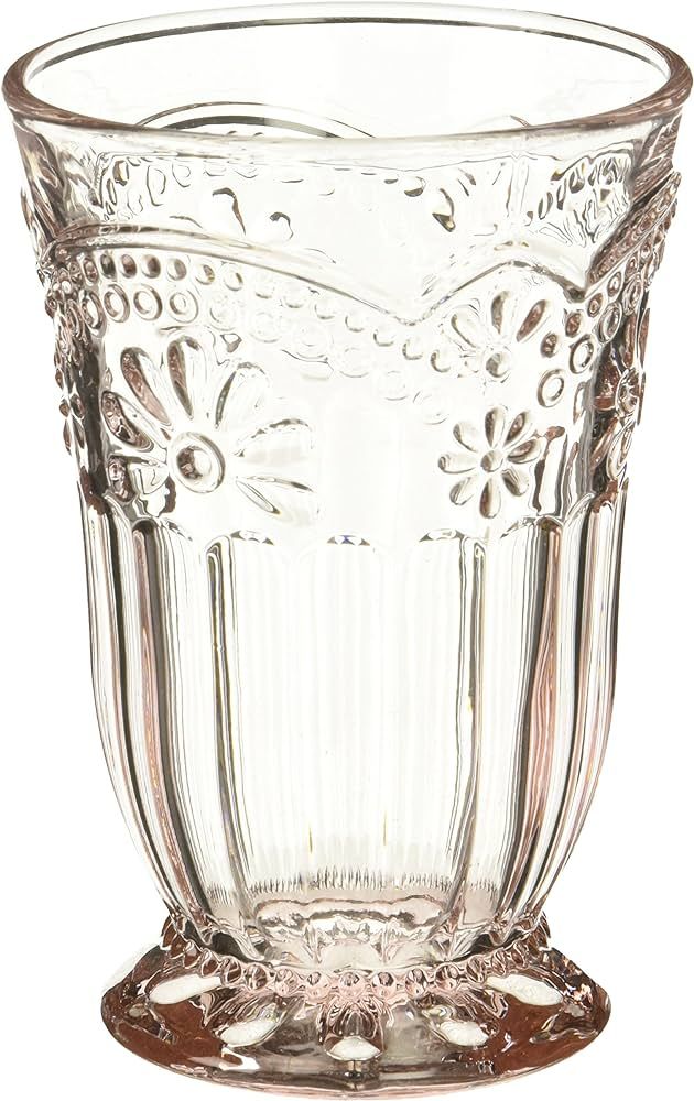 Abbott Collection Glass 27-Desiree/HB Pink Flower Highball | Amazon (US)