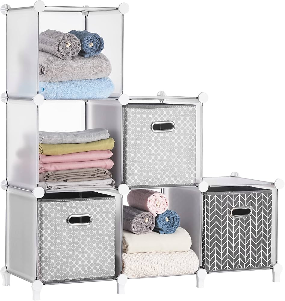 Puroma Closet Organizer 6 Cube Storage Organizer, Clothes Organizer with Mallet DIY Closet Organi... | Amazon (US)