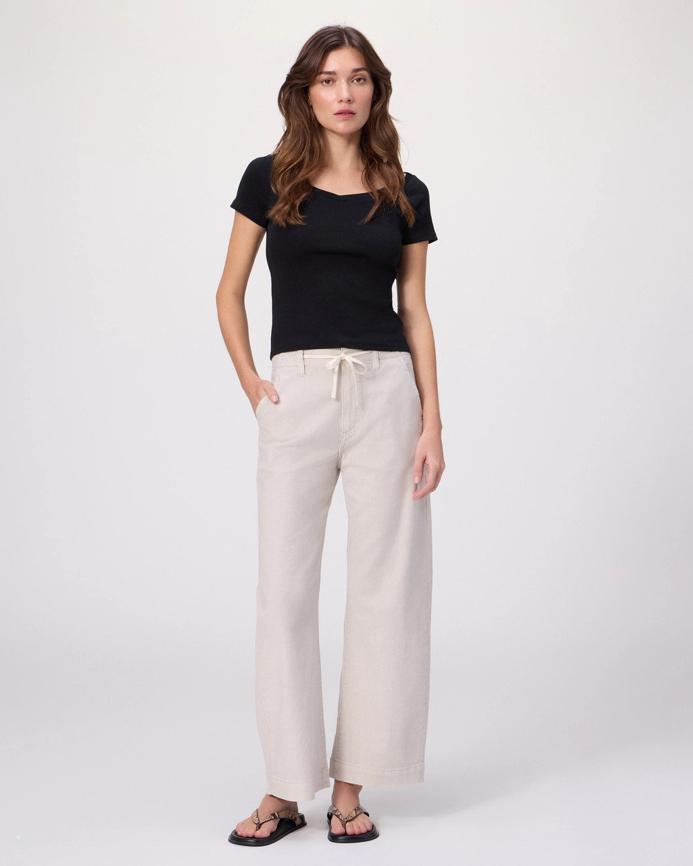 Arellia Ankle Barrel Leg Pant | Paige