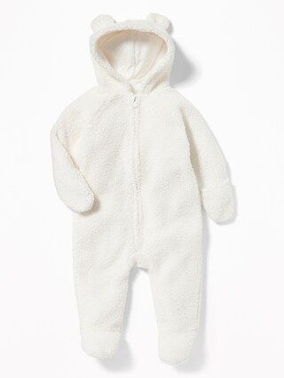Hooded Sherpa One-Piece for Baby | Old Navy US