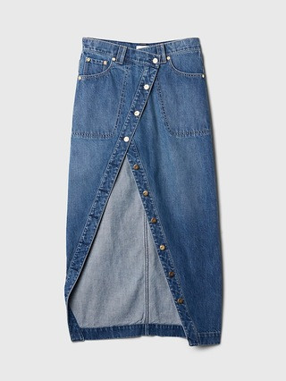 Gap × Cult Gaia Asymmetrical Denim Maxi Skirt | Gap (US)