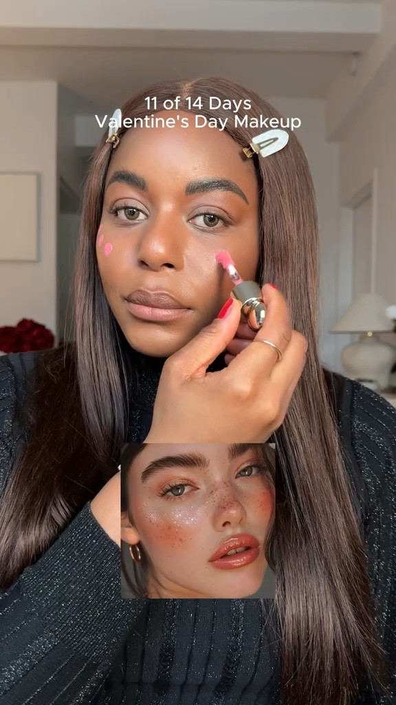 Welcome to day 11 of sharing Valentine’s Day makeup ideas! Blush and rose cheeks for a romantic, glowy date night makeup look! Using rare beauty liquid blushes to get this beauty makeup! … 
For more links to valentines decor women’s puffer jacket - joy lab, apres ski outfit, back to routine, home organization, valentines outfit women, signature scent, denim forum hi-rise wide jean, date night outfits, crockpot recipes, follow me on LTK! ✨


#LTKgrwm #LTKBeauty #LTKValentine