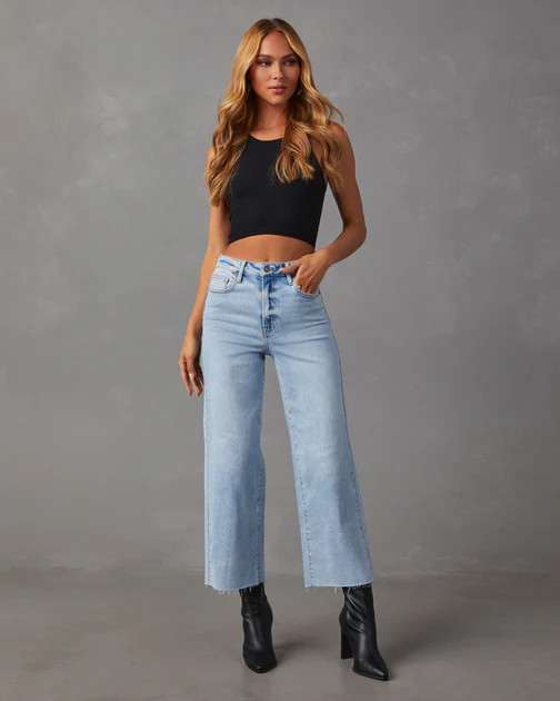 San Gabriel High Rise Wide Leg Jeans - Light Wash | VICI
