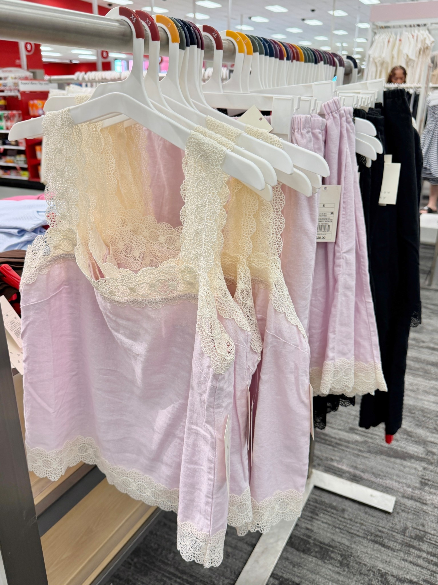 Grabbed this pretty lace tank today! 🩷 #target @Target target spring outfit pink top 