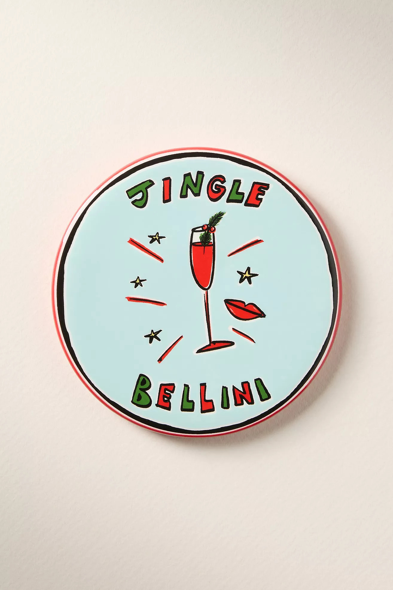 Nephthys Illustrated Elf Nog Coaster | Anthropologie (US)