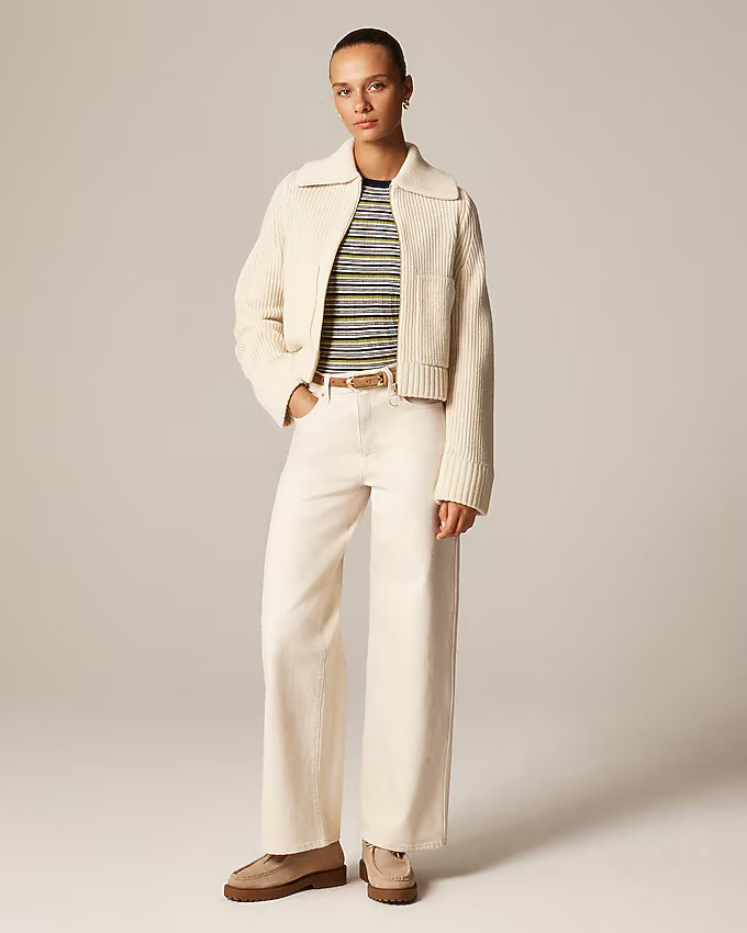 Everyday wide-leg ankle jean in semi-stretch | J. Crew US