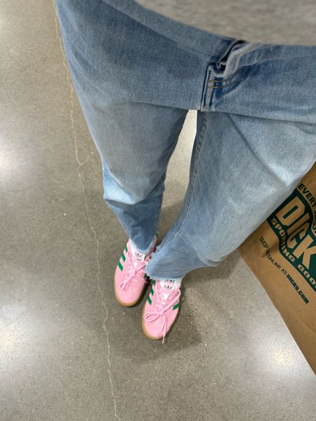 Linking my new pink gazelles! I normally am .5 size smaller in sneakers but I went down a full size in these! 

#LTKshoecrush