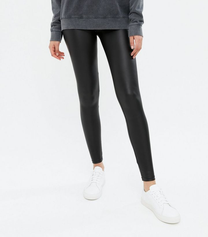 Tall Black Leather-Look Leggings
						
						Add to Saved Items
						Remove from Saved Items | New Look (UK)