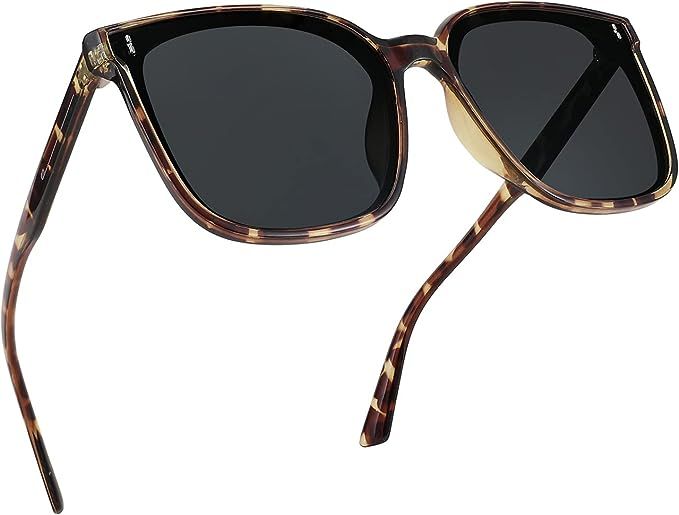 FEISEDY Women Oversized Vintage Polarized Sunglasses Square Cute Trendy Classic Simple Men B2758 | Amazon (US)