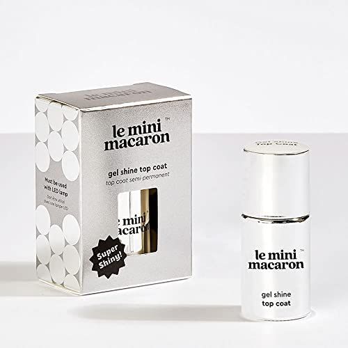 le mini macaron Gel Shine Top Coat Semi-Permanent | Super Shiny | Amazon (US)