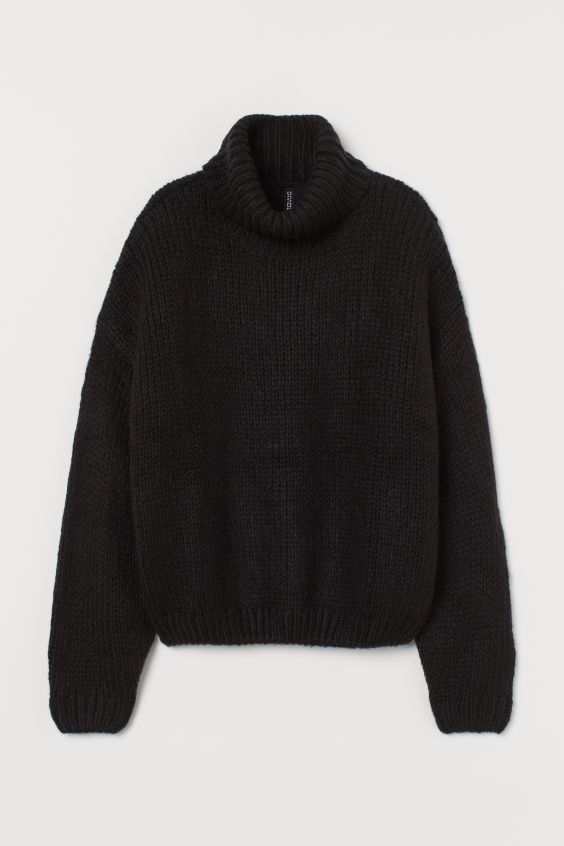 Chunky-knit Turtleneck Sweater | H&M (US + CA)